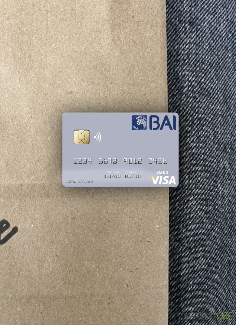 Portugal Banco BAI Europa carte de débit visa photolook ,